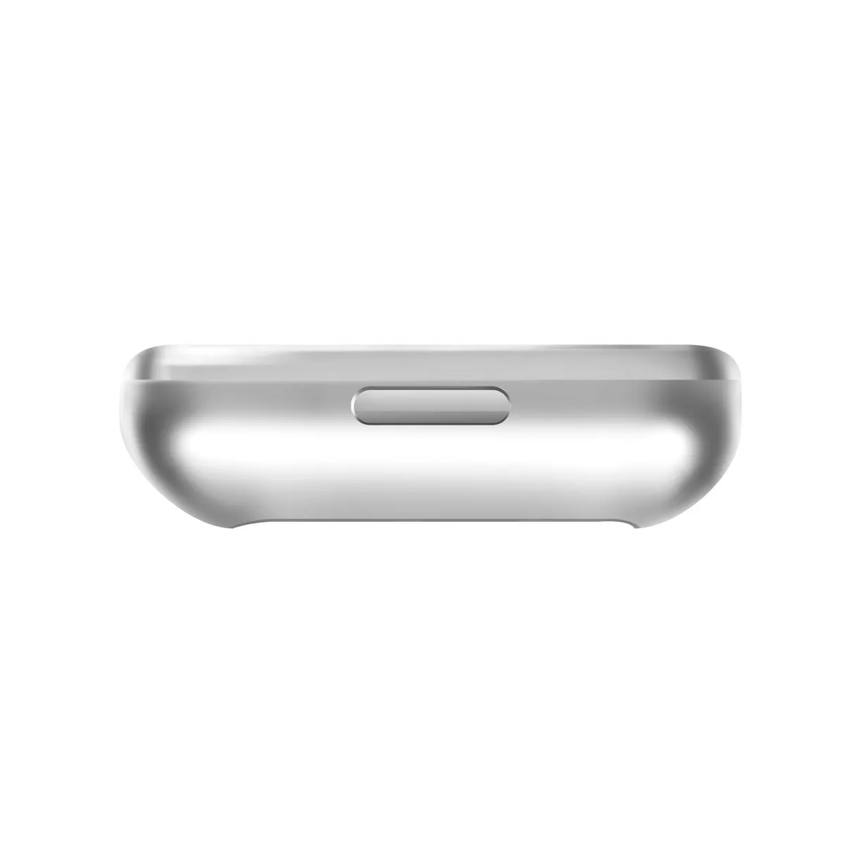 Insten Screen Protector with Soft TPU Rubber Protective Case Bumper Compatible with Fitbit Versa 2, Clear/Silver