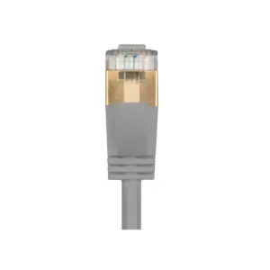 Monoprice SlimRun Cat6A Ethernet Patch Cable - Network Internet Cord - RJ45, Stranded, STP, Pure Bare Copper Wire, 36AWG, 5ft, Gray