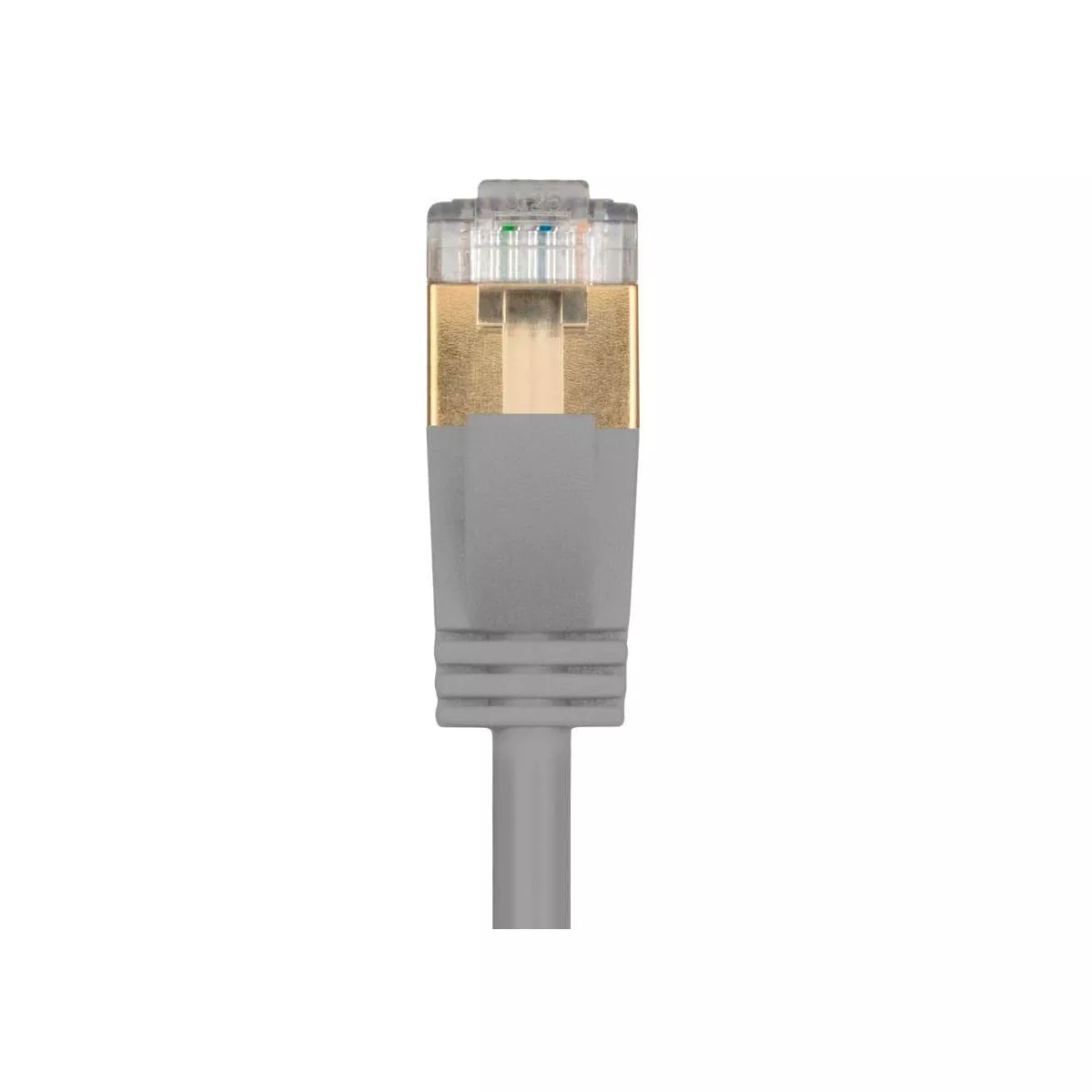 Monoprice SlimRun Cat6A Ethernet Patch Cable - Network Internet Cord - RJ45, Stranded, STP, Pure Bare Copper Wire, 36AWG, 30ft, Gray