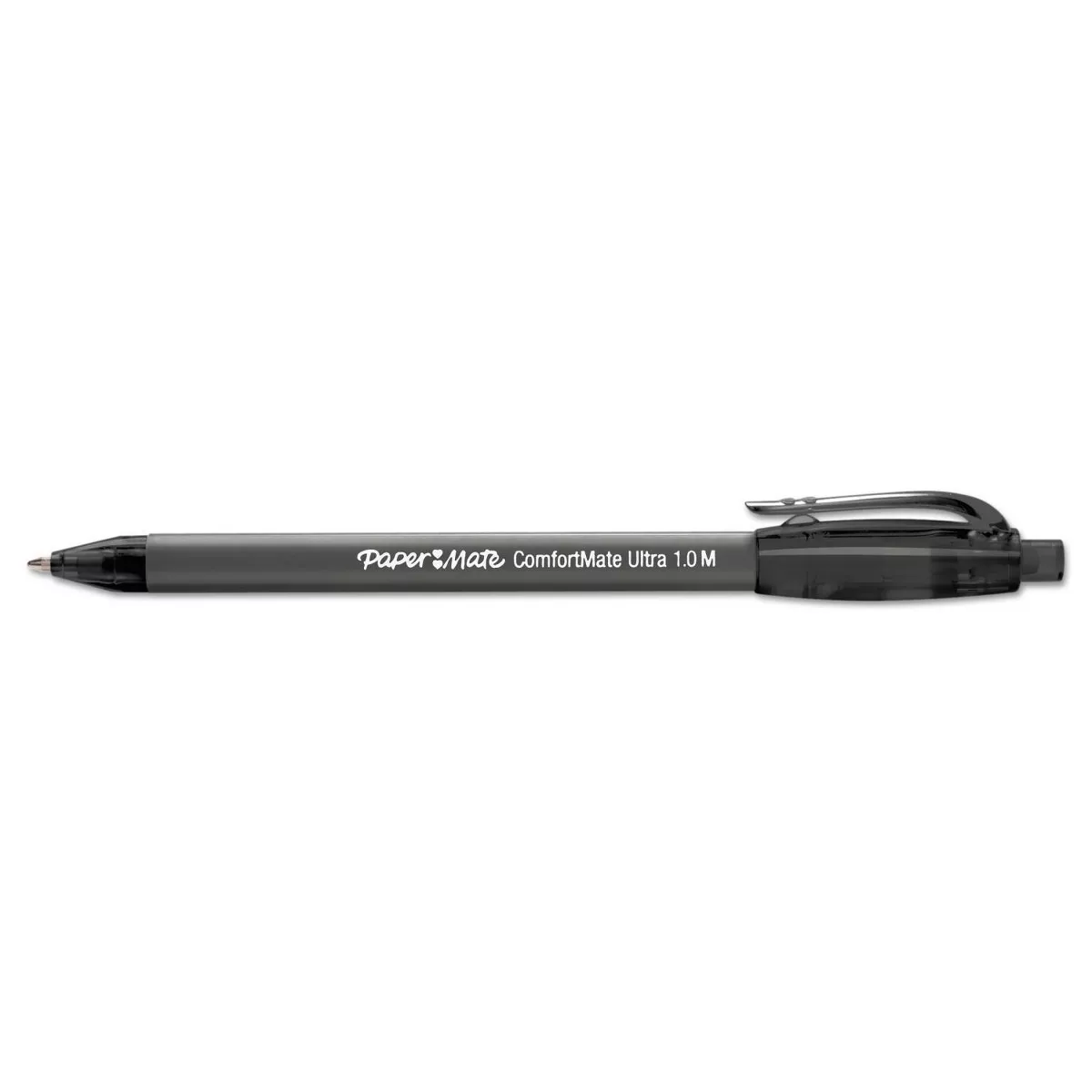 Paper Mate ComfortMate Ultra 12pk Ballpoint Retractable Pens Medium - Black Ink