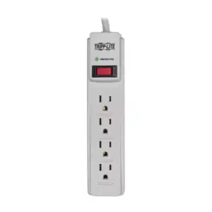 Tripp Lite Surge Protector Power Strip 120V 4 Outlet 4' Cord 450 Joule - Receptacles: 4 x NEMA 5-15R - 450J