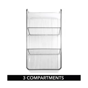 mDesign Plastic Food Packet Kitchen Storage Organizer Bin Caddy, 4 Pack - Clear