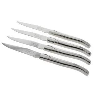 4pk Stainless Steel Laguiole Connoisseur Steak Knives - French Home