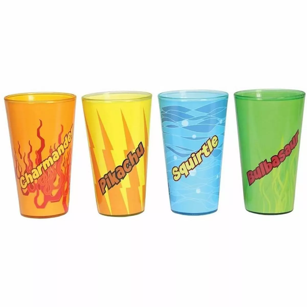 Just Funky Pokemon Character Pack Pint Glasses, 4-Pack