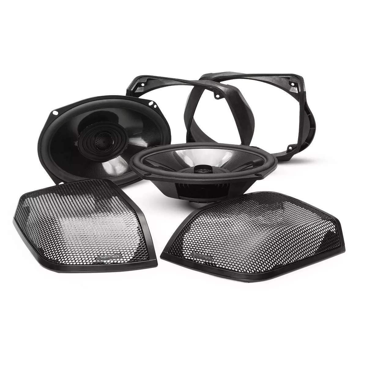 Rockford Fosgate TMS69BL14 Harley Davidson Street Glide Rear Speaker Audio Kit