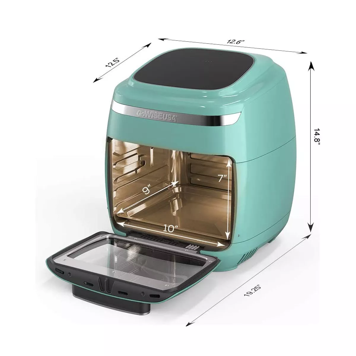 GoWISE Vibe 11.6-Quart Air Fryer Toaster Oven w/ Rotisserie & Dehydrator, Mint