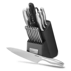 Cuisinart Artiste 17pc Stainless Steel Cutlery Block Set - C77SS-17P