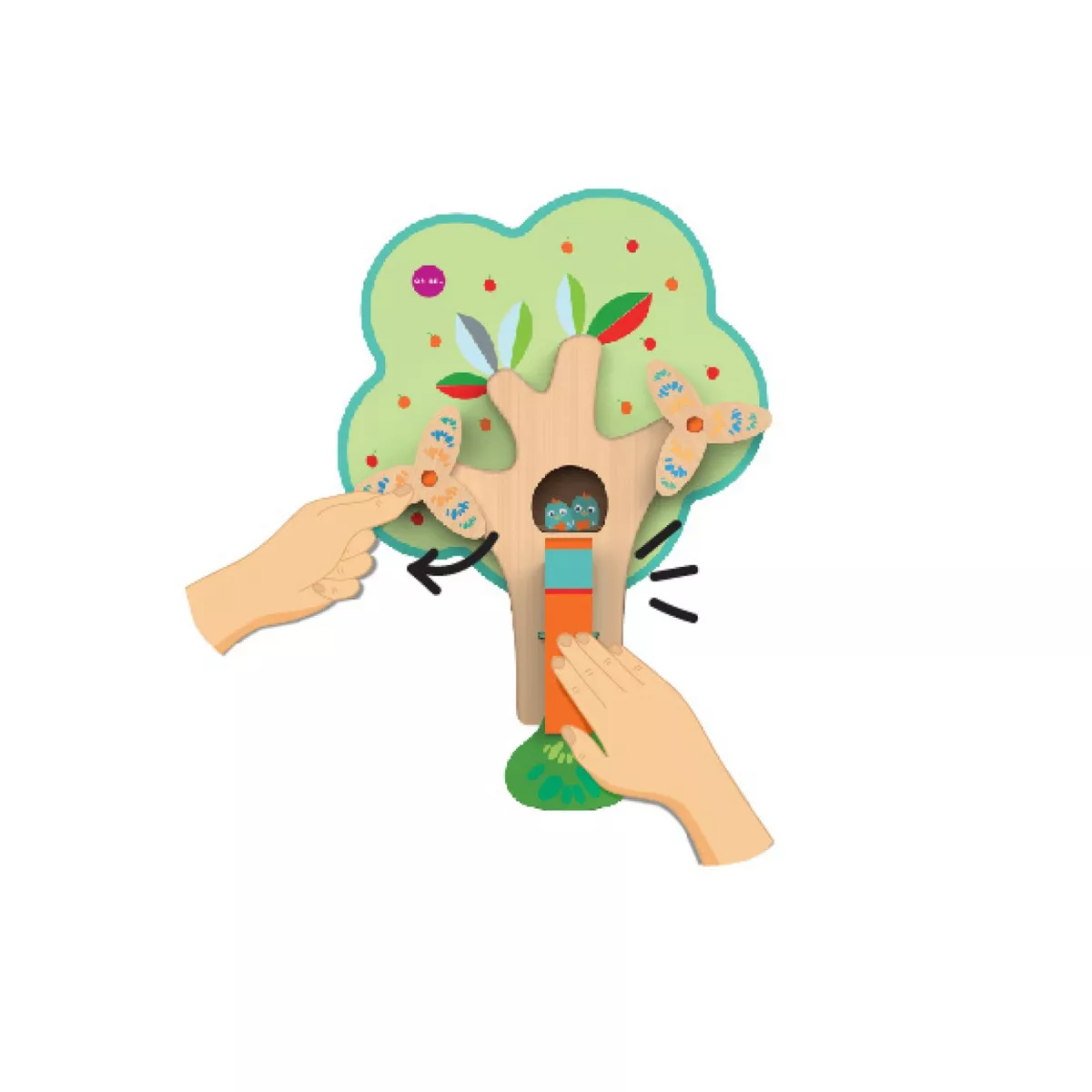 Oribel Vertiplay Busy Woodpecker Learning Toy