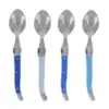 French Home Laguiole 4pk Stainless Steel 4pk Coffee Spoons Blue