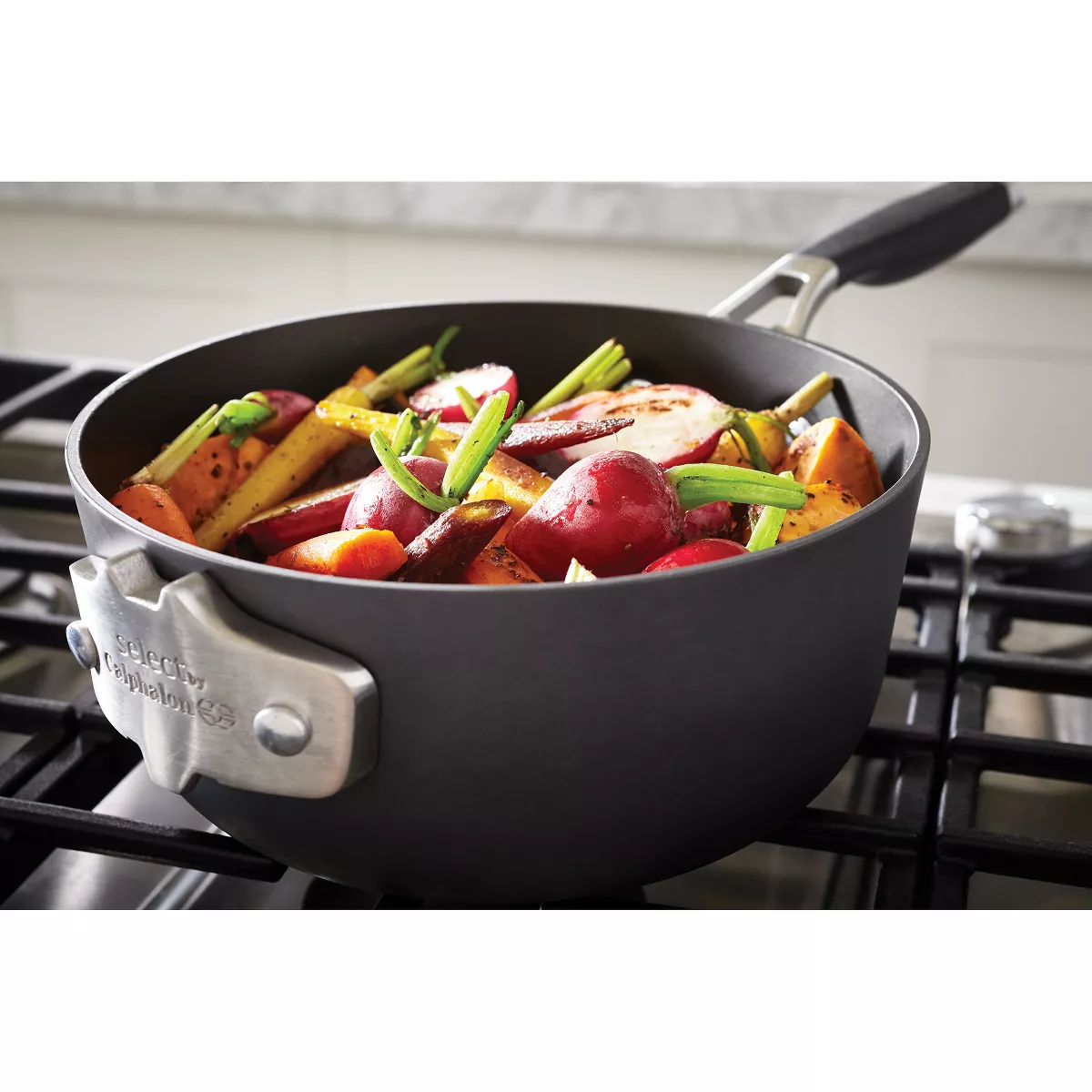 Calphalon Select 9pc Space Saving Hard-Anodized Nonstick Cookware Set