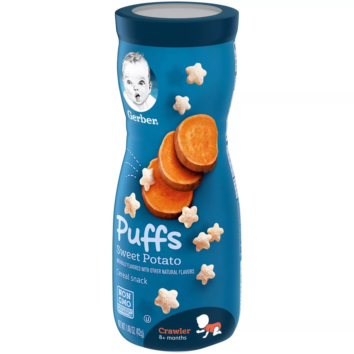 Gerber Puffs Sweet Potato Cereal Baby Snacks - 1.48oz