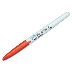 EXPO Vis-à-Vis Wet-Erase Marker Fine Point Red Dozen 16002