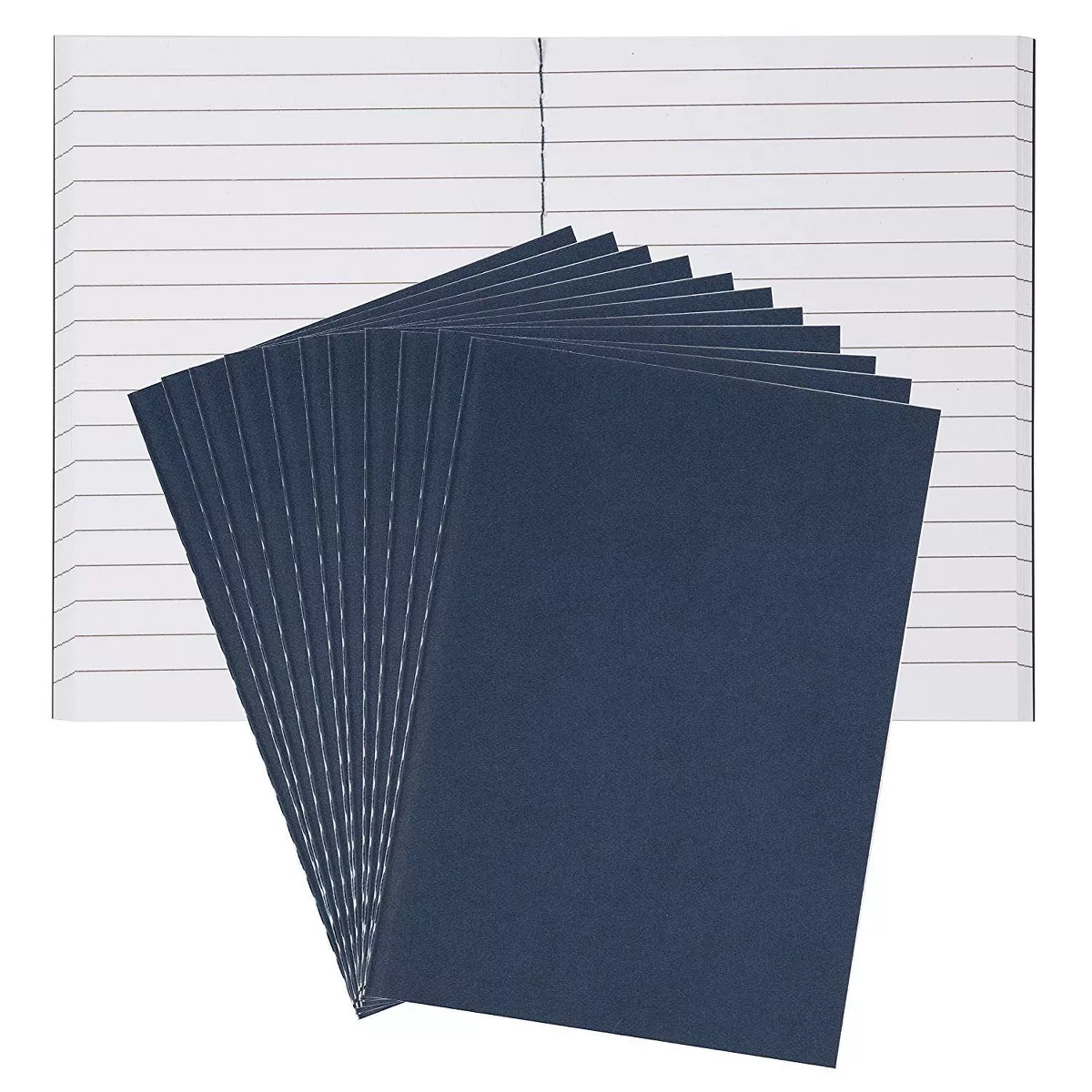 Juvale 12-Pack Dark Blue Pocket Size Soft Cover Travel Notebook Journal (3.5 x 4.9 in, 88 Pages)
