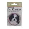 Car Coaster 2.5" Shih Tzu Black & White Coaster Absorbant E & S Pet - Coasters