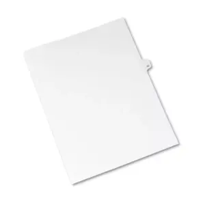 Avery-Style Legal Exhibit Side Tab Divider Title: 60 Letter White 25/Pack 01060