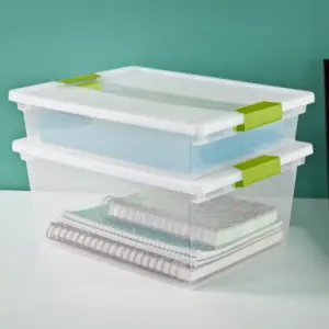Sterilite Clip Storage Box Green