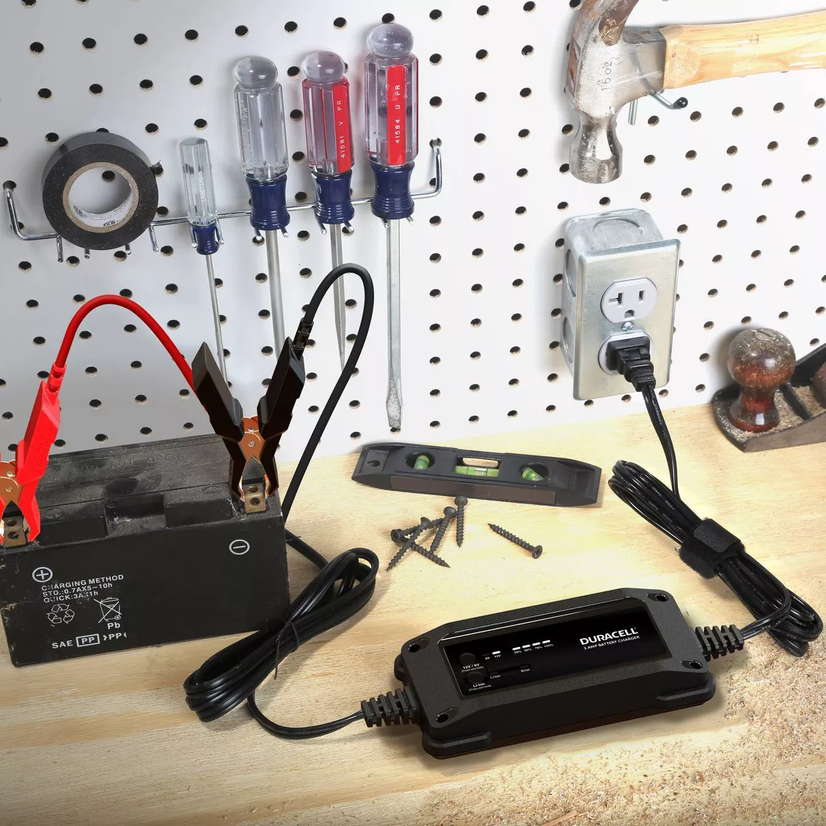 Duracell 2 Amp Battery Charger Maintainer and Gel Batteries