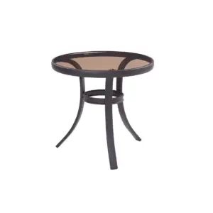 Liberty Garden Aurora 3 Piece Rocking Chair Bistro Set with Polyester Sling, Tan