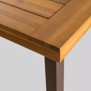 Della Rectangle Acacia Wood Dining Table - Teak Finish - Christopher Knight Home