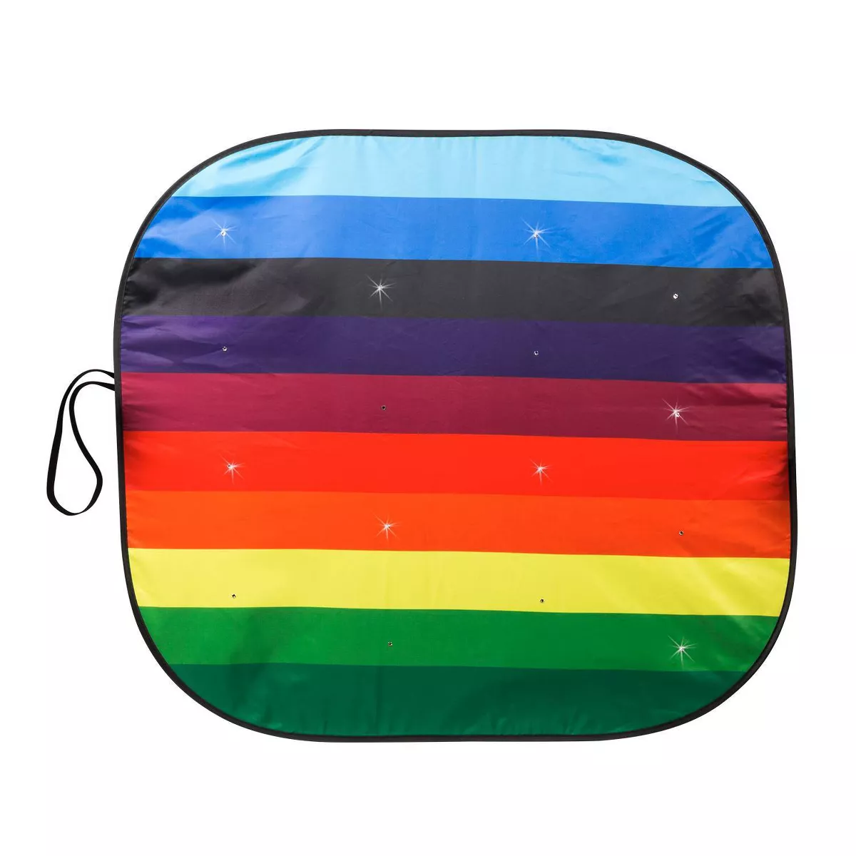 LUNNA 1pc Rainbow Love Twist Sunshade Embellished with Swarovski Crystals