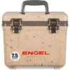 Engel 7.5-Quart 8-Can EVA Gasket Seal Ice and DryBox Cooler with Carry Handles and Shoulder Strap, Grassland