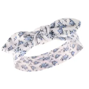 Hudson Baby Infant Girl Cotton Bib and Headband Set 5pk, Classic Floral, One Size