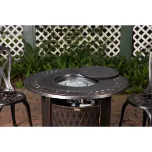Wagner Aluminum Round LPG Fire Pit - Fire Sense