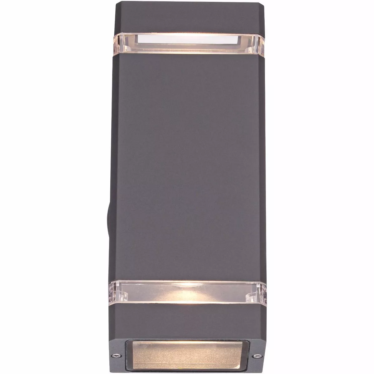Possini Euro Design Modern Outdoor Wall Sconce Fixture Graphite Gray 10 1/2