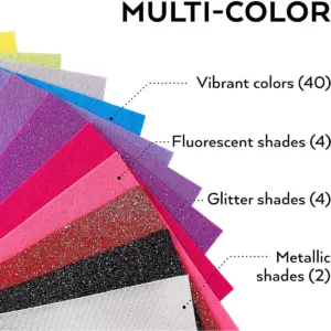 Arteza Stiff Felt Fabric, Assorted Colors, 12
