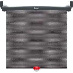 Munchkin Brica Sun Safety Car Window Rollershade with Heat Alert - Black 2pk