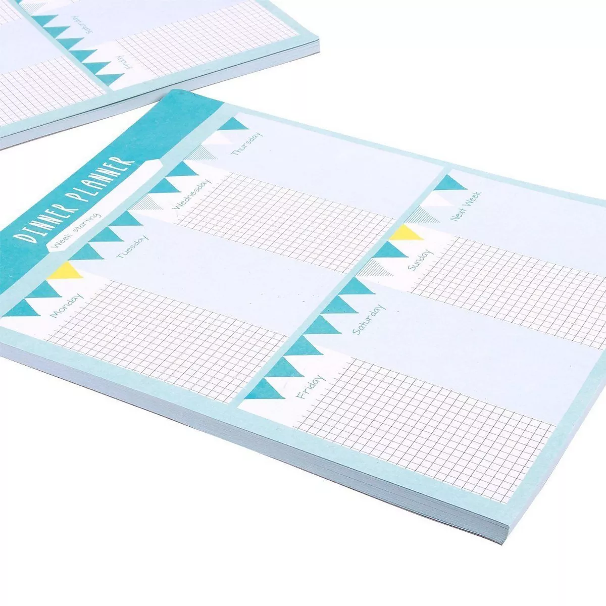Juvale 3-Pack 52 Sheets Magnetic Weekly Meal Dinner Planner Notepad, 7.5 x 9.5 in