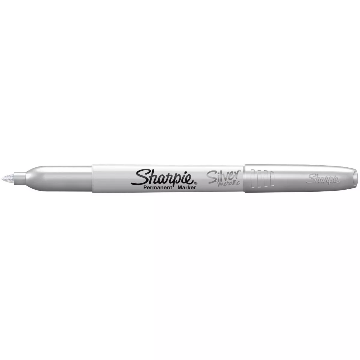 Sharpie Metallic Permanent Markers, Fine Tip, Silver, pk of 12
