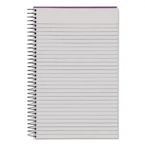 TOPS Color Notebook Narrow 8 1/2 x 5 1/2 Orchid 100 Sheets 99712