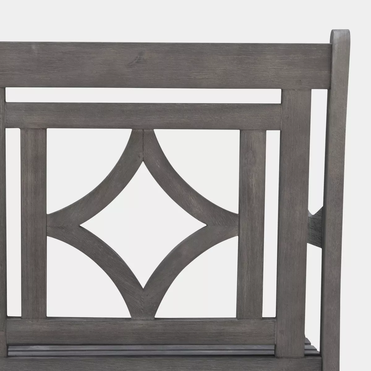 Renaissance Hardwood Diamond Outdoor Patio Dining Armchair - Gray - Vifah