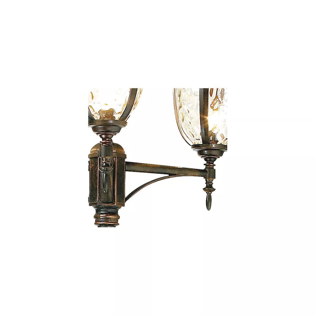 John Timberland Traditional Outdoor Post Light Street Lantern 3 Light Veranda Bronze 96