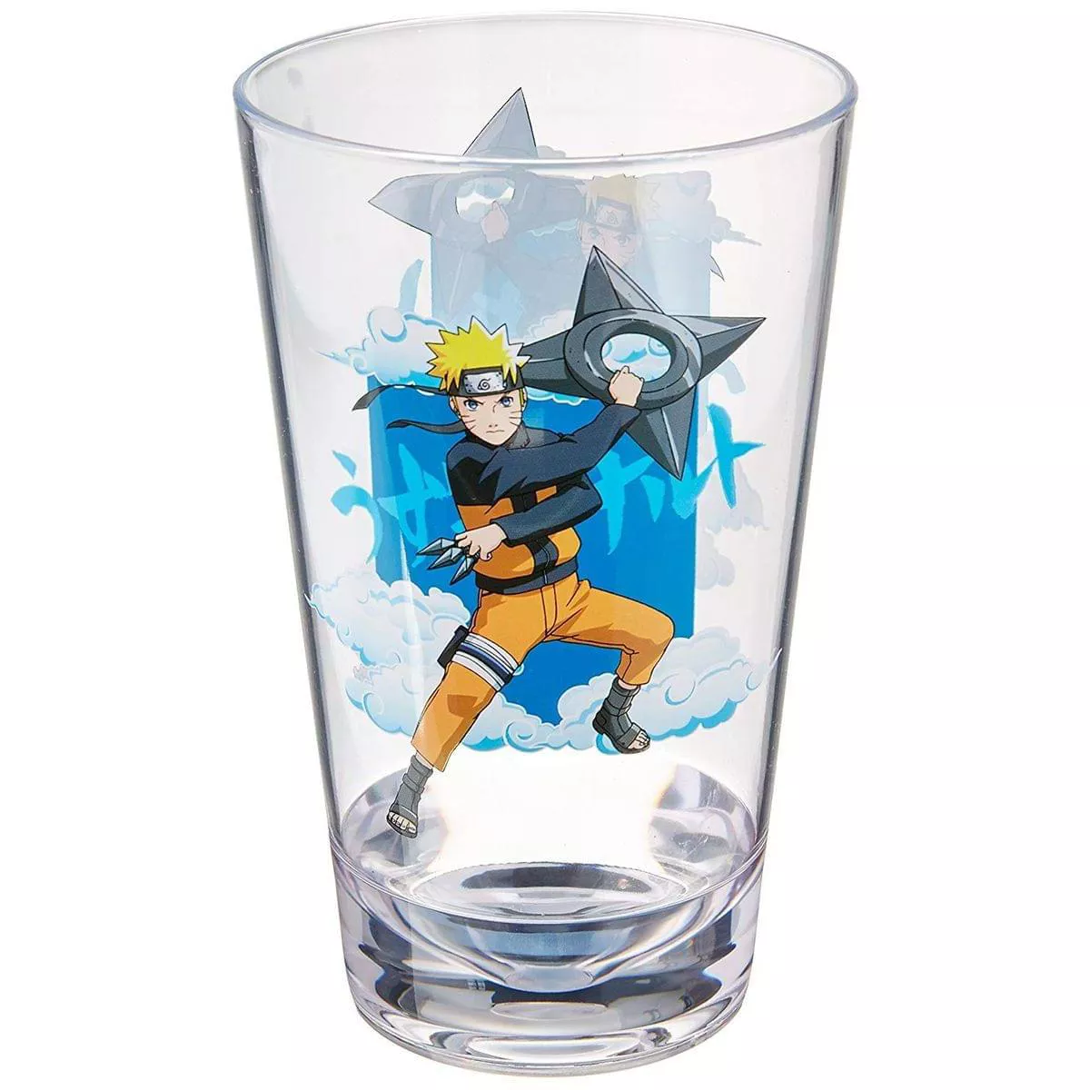 Just Funky Naruto Shadow Clone Jutsu Acrylic Pint Glass 16oz