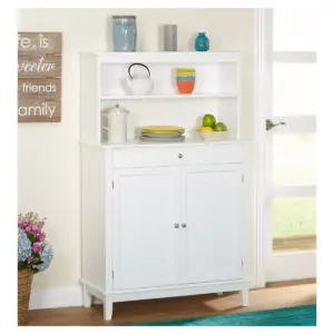 Farmhouse Buffet And Hutch - White - Target Marketing Systems