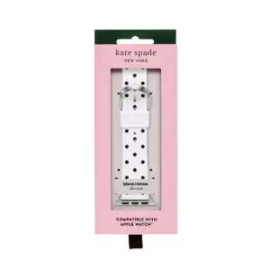 Kate Spade New York Apple Watch Gold Spade Black Double-wrap 38/40mm Band