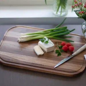 Architec Madeira Teak Edge-Grain Carving Board 12