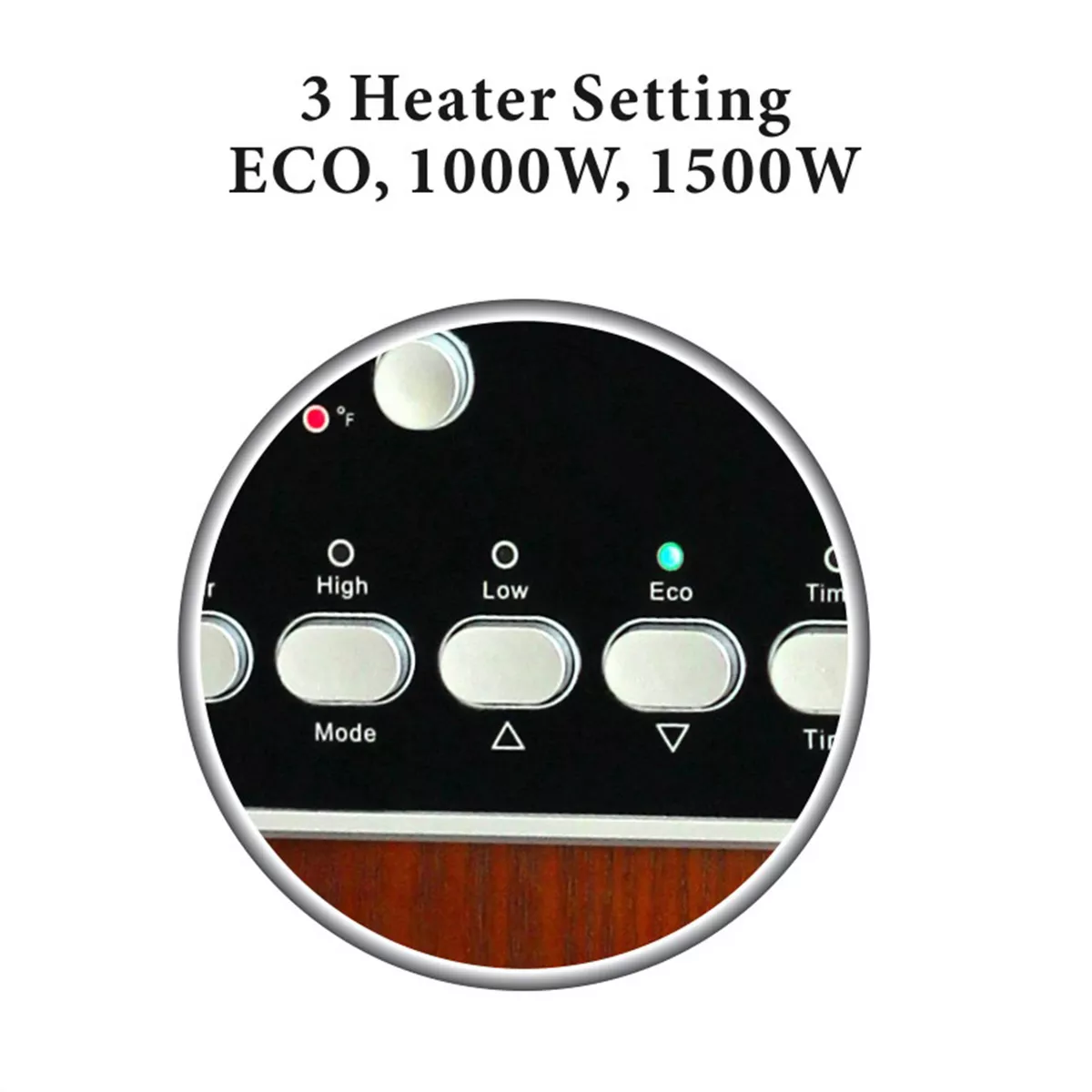 Infrared Quartz Heater With Remote & LED Display