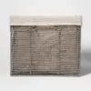 14.75 x13 x11" Large Lined Milk Crate Gray - Threshold™