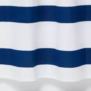 Rugby Stripe Shower Curtain White/Blue Cool - Room Essentials™