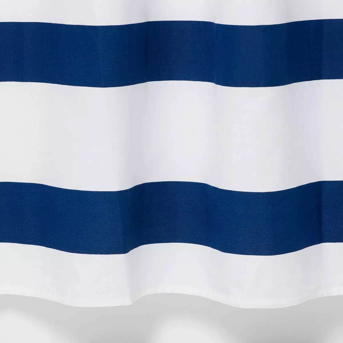 Rugby Stripe Shower Curtain White/Blue Cool - Room Essentials™