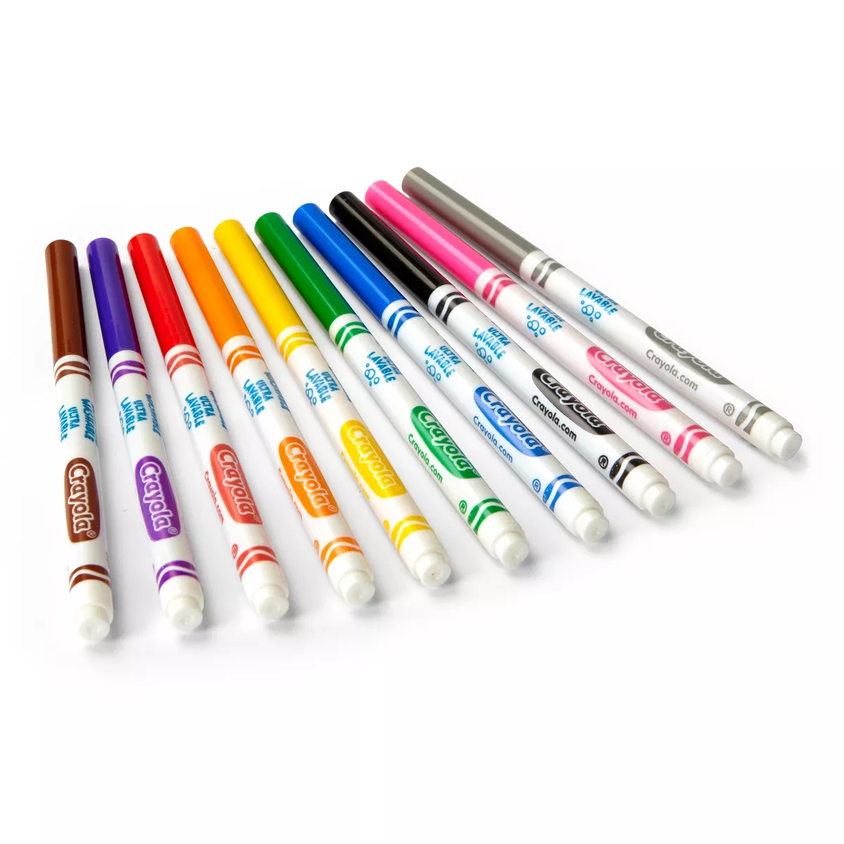 Crayola 10ct Ultra-Clean Washable Markers Fine Line Classic Colors