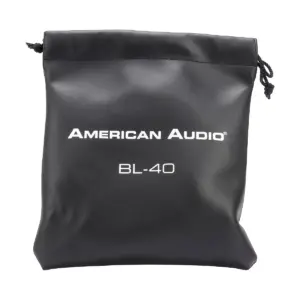 American Audio BL-40 Folding On-Ear Headphones Black