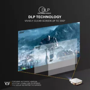 Kodak Luma 350 Portable LED DLP Reachargable Mini Projector HD 1080p - Built-In Speaker, HDMI, USB, Micro SD - Compatible with Smart Phones