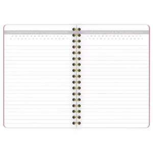 80 sheet 1 Subject Spiral Notebook Work Style Pocket Dark Pink - Cambridge
