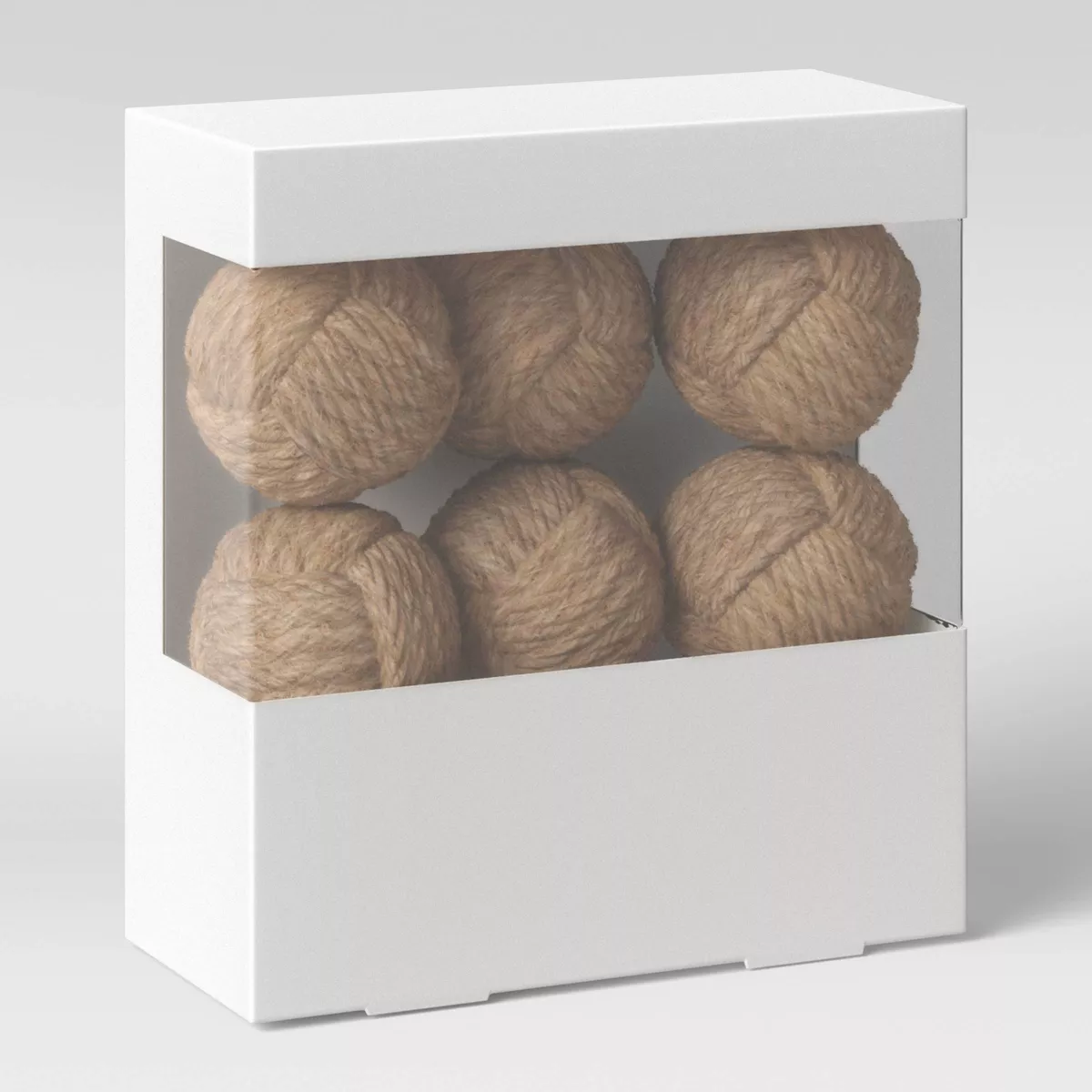 6pc Decorative Jute Ball Filler Natural - Threshold™