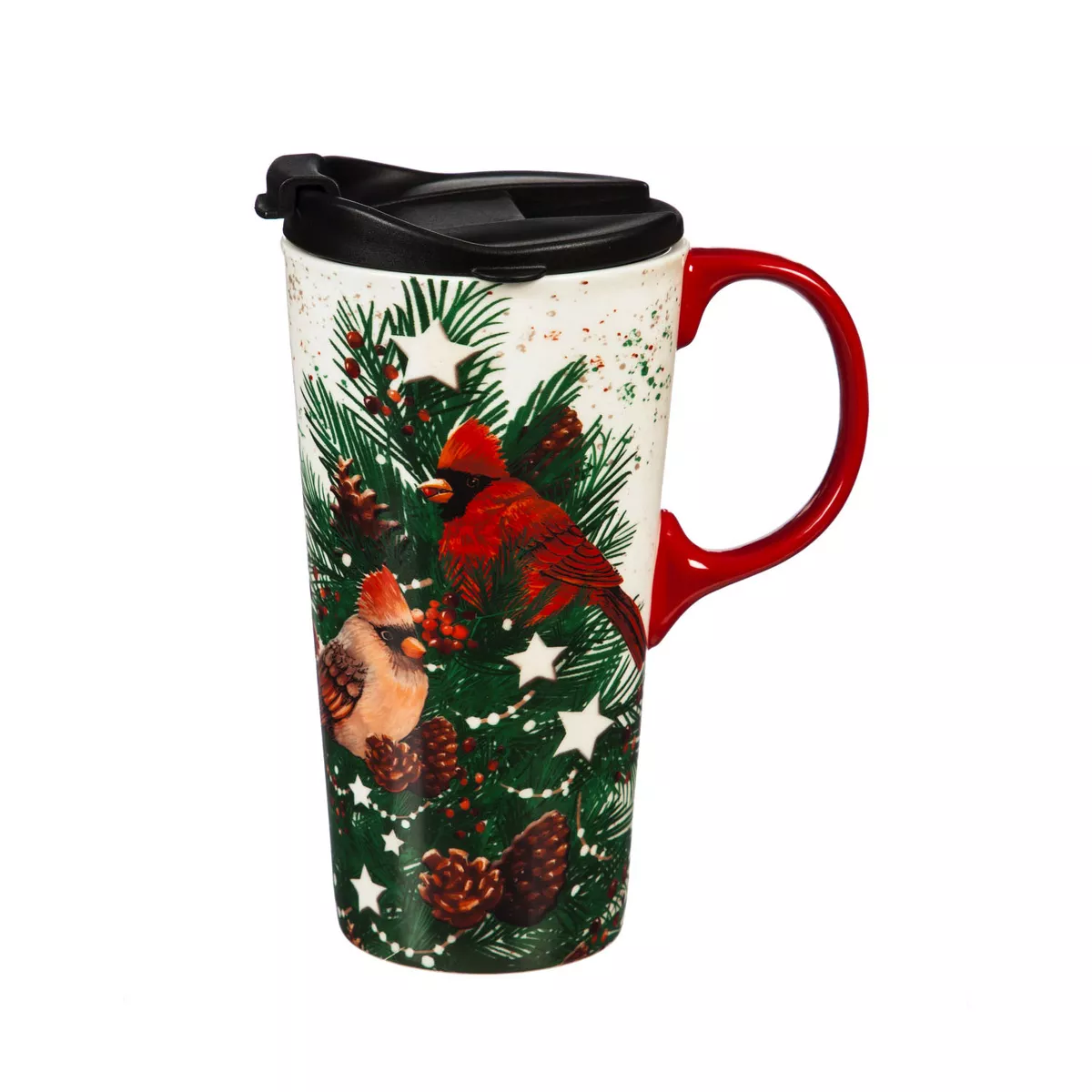 Evergreen Ceramic Travel Mug 17oz. Fox Sake