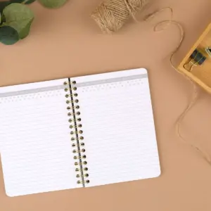 80 sheet 1 Subject Spiral Notebook Work Style Pocket Dark Pink - Cambridge
